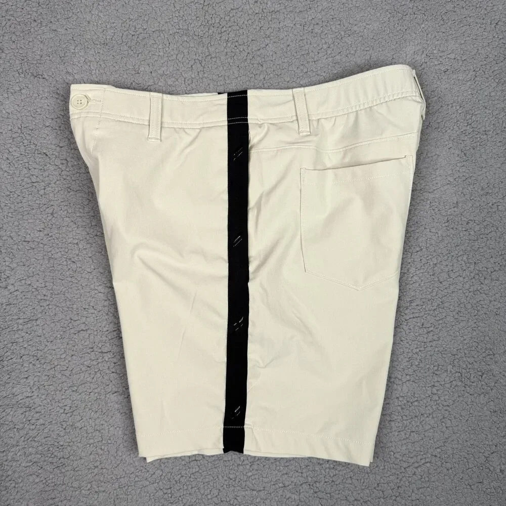 Under Armour Golf Shorts Mens 32 Beige UA Drive Deuces Performance Stretch Grip